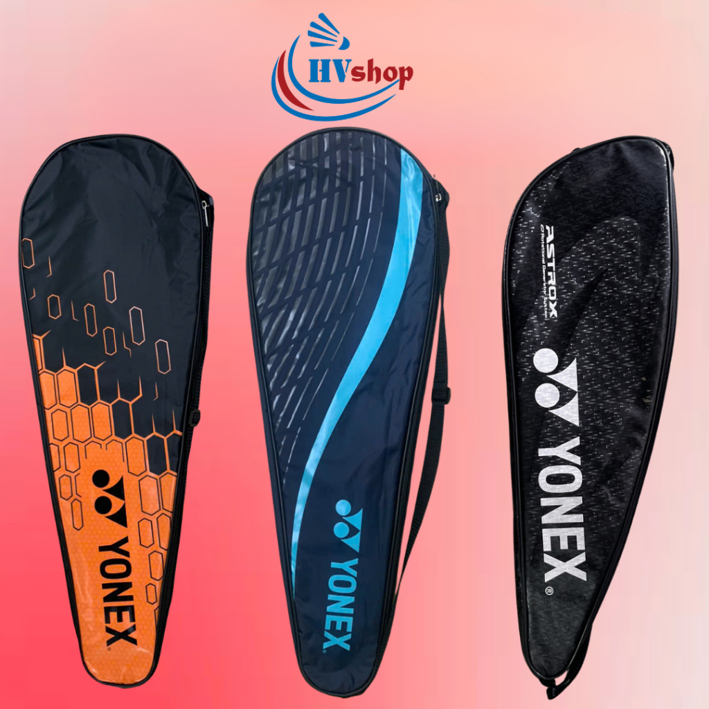 Bao vợt Yonex chính hãng màu đen cam, đựng tối đa 2 vợt, có chống sốc bên trong - HVShop