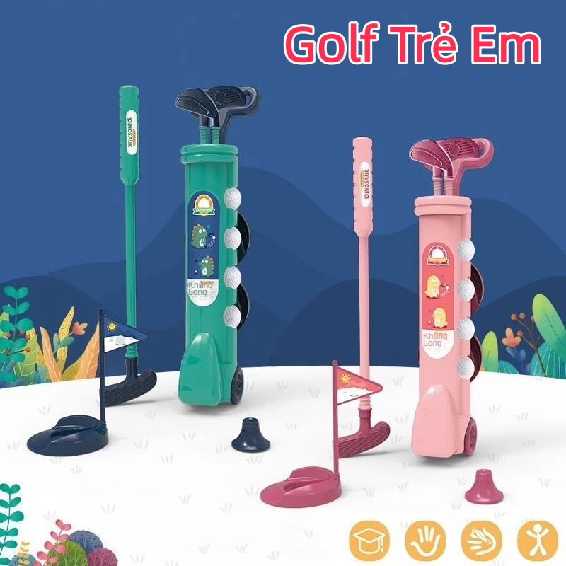 Trẻ em Mini Golf Set Trong nhà và ngoài trời Phụ huynh Thể thao Đồ chơi Set cho bé trai và bé gái Quà tặng