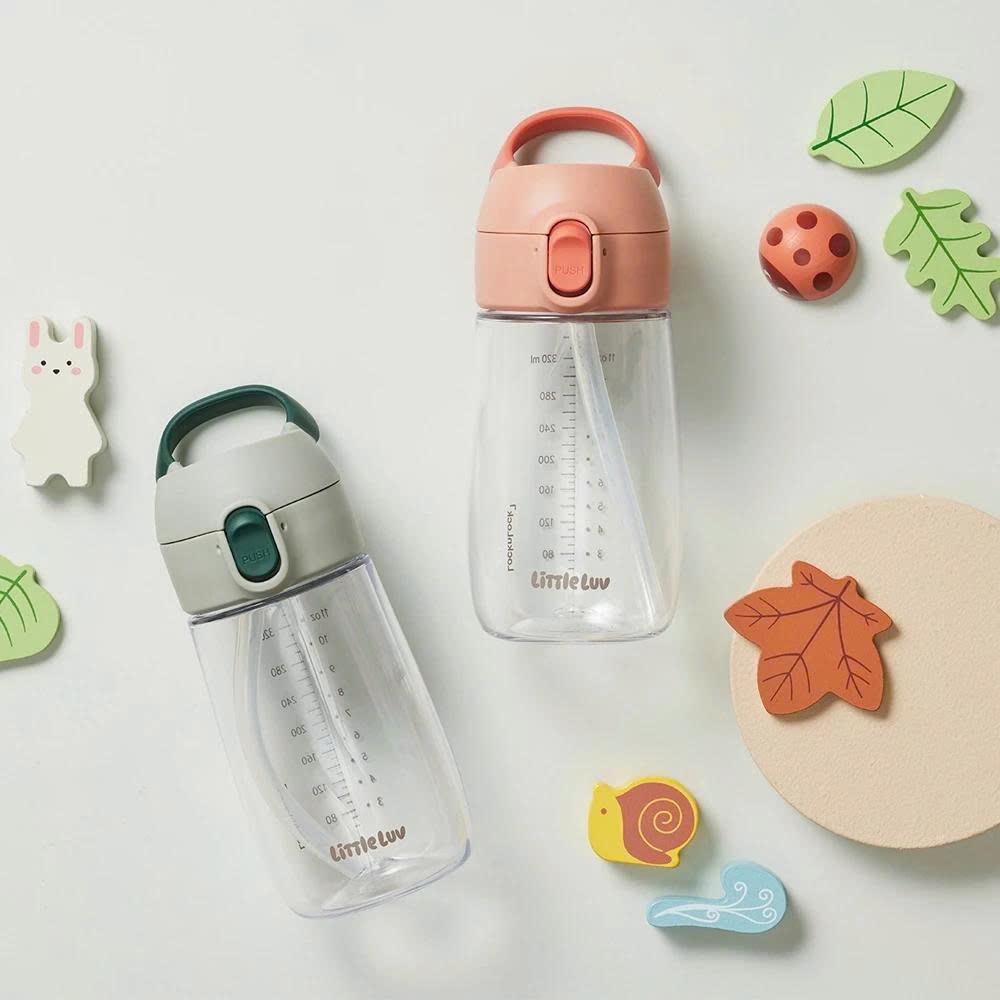 Bình Nước Nhựa LocknLock Little Luv Switch Cap Tritan Straw Cup HAP918 Dung Tích 410ML, 2 Màu, Có Vạch Chia - K-MALL