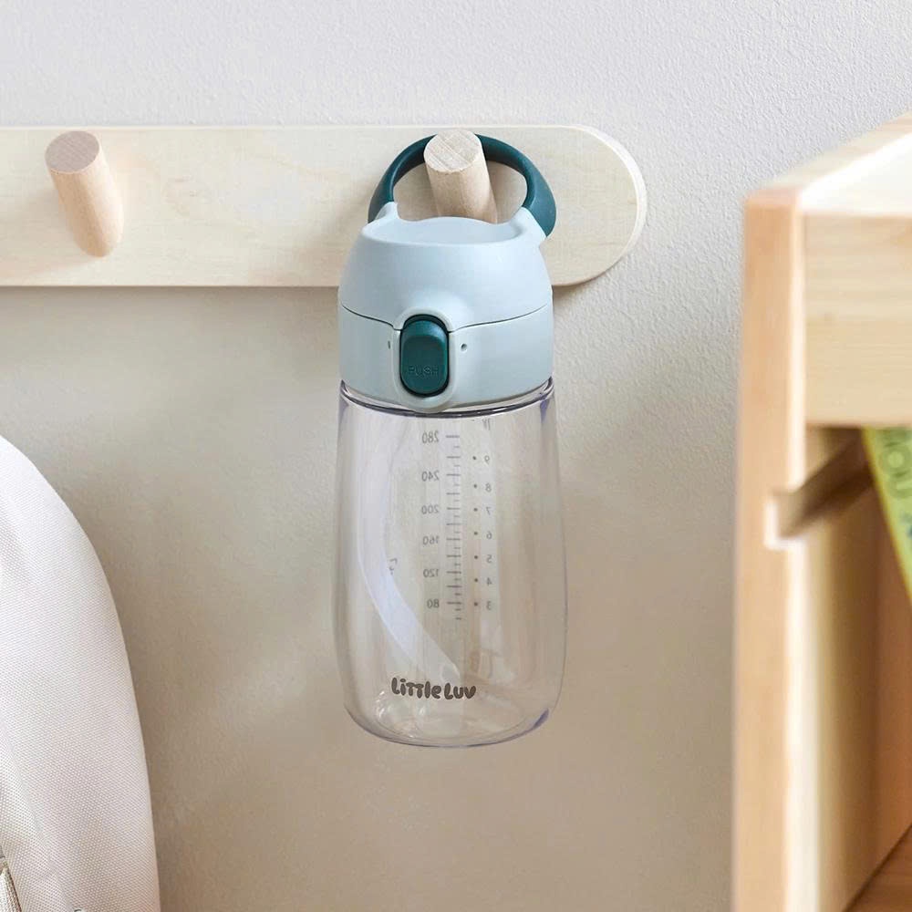 Bình Nước Nhựa LocknLock Little Luv Switch Cap Tritan Straw Cup HAP918 Dung Tích 410ML, 2 Màu, Có Vạch Chia - K-MALL