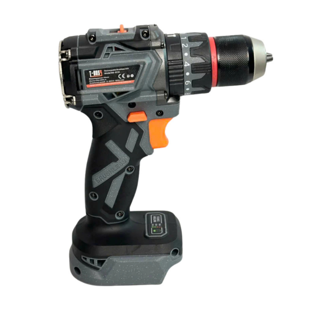 Máy Khoan Pin T-BOSS BS-6110, 3 Chức Năng, Đầu 10ly Autolock, Động Cơ Không Chổi Than, Chân Pin Phổ Thông