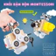 Đồ Chơi Khối Bận Rộn 6 Mặt Montessori Giúp Tăng Cường Kĩ Năng Sử Dụng Đồ Dùng Trong Nhà Cho Bé