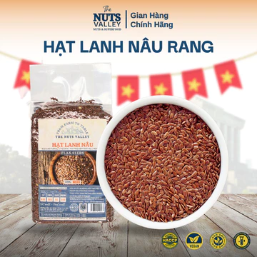 Hạt Lanh Rang - Ăn Cùng Sữa Chua, Sinh Tố, Yến Mạch, Làm Bánh - Flaxseed, The Nuts Valley