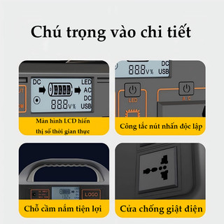 Nguồn điện năng lượng Ngân hàng điện năng lượng mặt trời di động 210V điện cắm trại Nguồn điện dự phòng cầm tay cho cắm