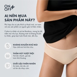 Hộp combo 5 quần lót nữ Bamboo Plus dáng brief ESSENTIAL mềm mát kháng khuẩn ONOFF -16UQ25A484