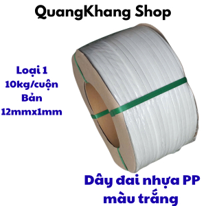 Dây đai nhựa PP. 12mm, 14mm nhiều màu, sản phẩm chất lượng