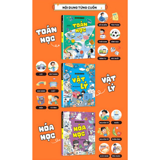 Sách - Toán Học, Vật Lý, Hóa Học - Combo 3 Cuốn Bách Khoa Toàn Thư Vui Nhộn - Tiên Phong Books