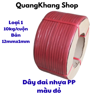 Dây đai nhựa PP. 12mm, 14mm nhiều màu, sản phẩm chất lượng