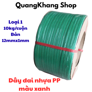 Dây đai nhựa PP. 12mm, 14mm nhiều màu, sản phẩm chất lượng