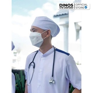 Nón Vải Y Tế Dinos Chất Cotton Hàn, Cột Dây Hoặc Bo Chun Cho Bác Sĩ, Y Tá, Điều Dưỡng - Nhiều Màu