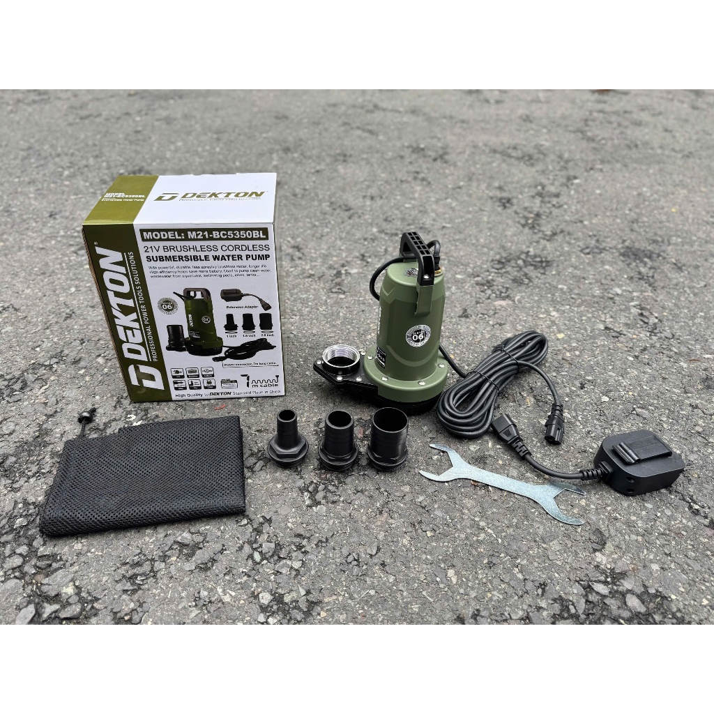 [HOT DEAL] Máy Bơm Chìm Nước Pin 21V DEKTON M21-BC5350BL, Động cơ không chổi than, Tự Ngắt Khi Hết Nước | BigBuy360 - bigbuy360.vn