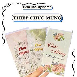 Thiệp chúc mừng ngày lễ 8/3,20/10,20/11 có phong bì KHÔNG KÈM TAG CÁC NGÀY LỄ thiết kế hoa đẹp Tiệm Hoa YiYihome