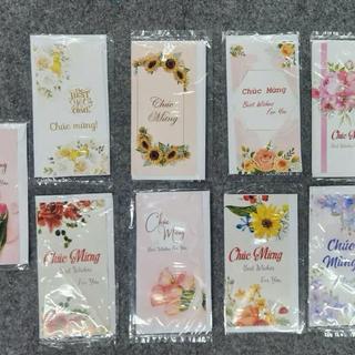 Thiệp chúc mừng ngày lễ 8/3,20/10,20/11 có phong bì KHÔNG KÈM TAG CÁC NGÀY LỄ thiết kế hoa đẹp Tiệm Hoa YiYihome