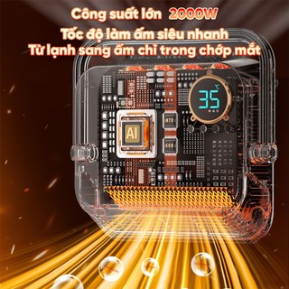 Máy sưởi Yamazaki VJC công nghệ Gốm 400W - 2000W an toàn tiện lợi, chống bỏng rát điều khiển hẹn giờ thông minh