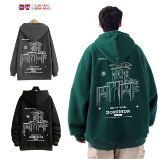 Áo khoác hoodie nam nữ chợ bến thành, đường may tỉ mỉ ,Áo khoác nỉ bông Dominion được nhiều giới trẻ K1