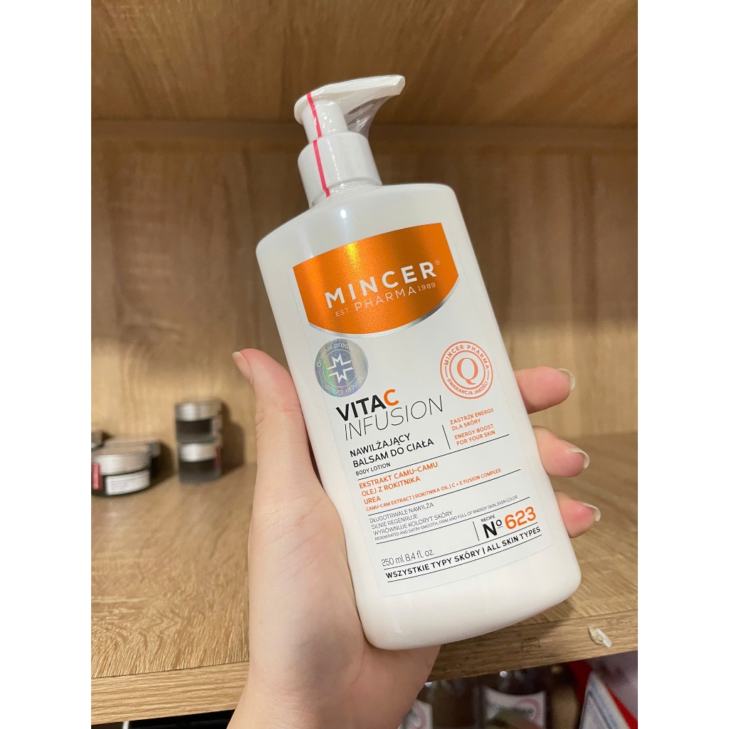 [HÀNG CTY] Lotion dưỡng thể Mincer Pharma Vitac Infusion 250ml sáng da, mịn màng, cấp ẩm