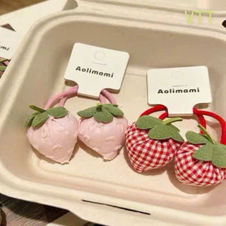 Set 2 cột tóc hình trái dâu đáng yêu cho bé
