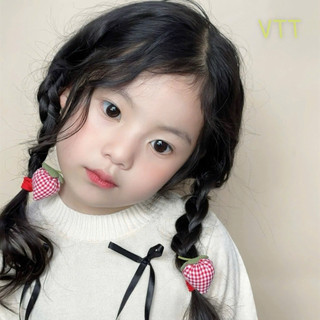 Set 2 cột tóc hình trái dâu đáng yêu cho bé