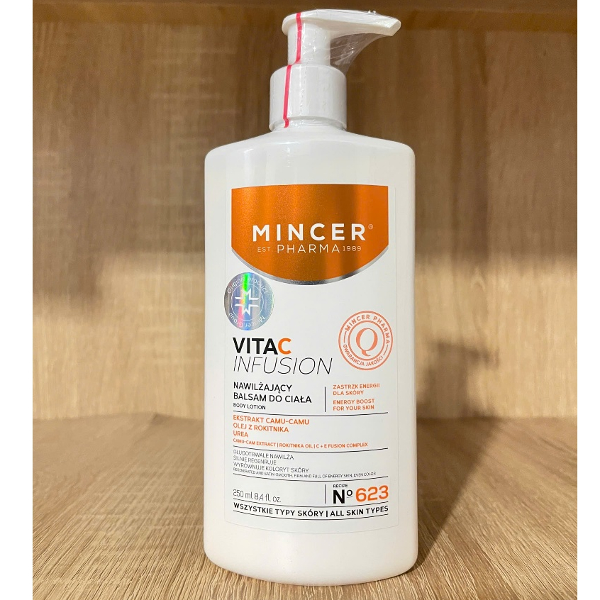 [HÀNG CTY] Lotion dưỡng thể Mincer Pharma Vitac Infusion 250ml sáng da, mịn màng, cấp ẩm
