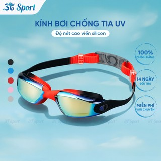 Kính bơi cao cấp người lớn chống tia UV không mờ kính tráng gương chống nước KB-XF1300