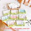 Hộp 5 Khăn Sữa Cao Cấp BOONA S5B1 – Vải Sợi Tre Mềm Mịn, Không Xù Lông, Kháng Khuẩn, Thấm Hút Tốt, Size 30x30cm IQKAO