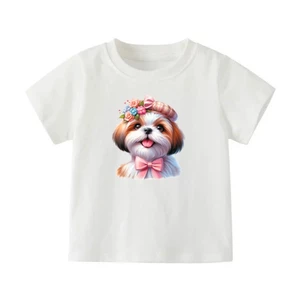 👕 Áo Thun Bé Gái mềm mịn thoáng mát in hình dễ thương 👕 AT124