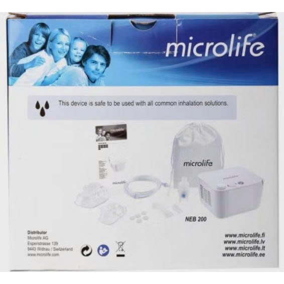 Máy Xông Khí Dung ,Máy Xông Mũi Họng Microlife NEB 200 dụng cụ hỗ trợ hô hấp