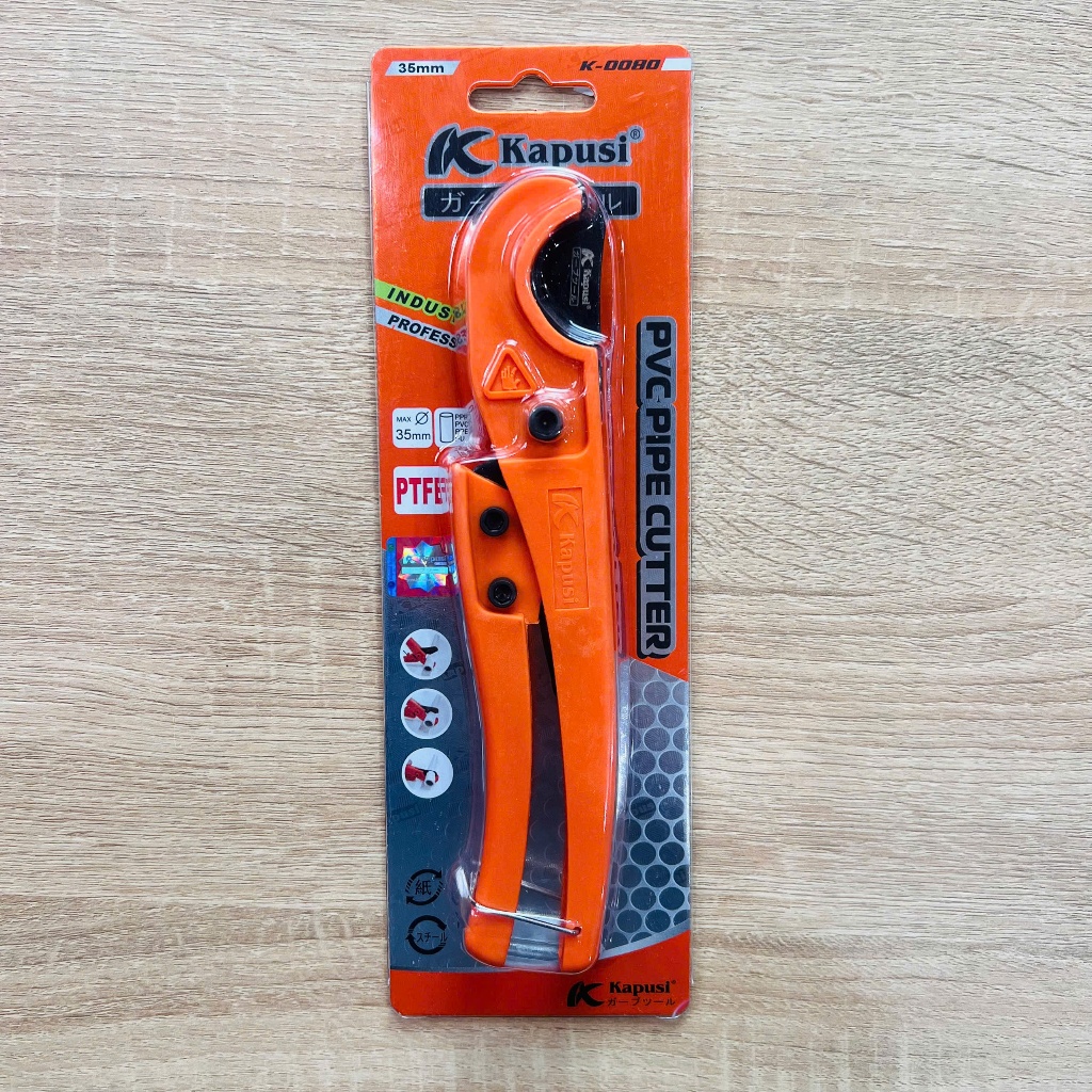 Kéo Cắt Ống Nhựa Kapusi K-0080 Chính Hãng – Cắt Ống PVC, PPR, PE, PU (Đường Kính 32mm)