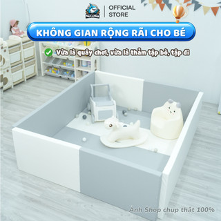 Quây Bumper Pakey Chất Liệu Da PU Cao Cấp, Gường Bumper PU Cho Bé Dày 6cm Chống Thấm Nước Dễ Dàng Vệ Sinh