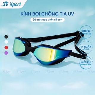 Kính bơi chuyên nghiệp Tráng Gương Cao Cấp chống tia UV viền silicon mềm ôm sát chống nước XF1001