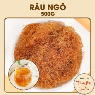 Râu ngô khô 500g, râu bắp, dâu ngô khô, dùng nấu nước sâm, thanh nhiệt, giải khát, mát gan, lợi tiểu