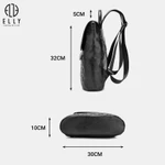 [TẶNG QUÀ TRUNG THU 599K] Balo nữ ELLY EBH76 balo thời trang da tổng hợp cao cấp đựng ipad đi làm đi học — ảnh 3