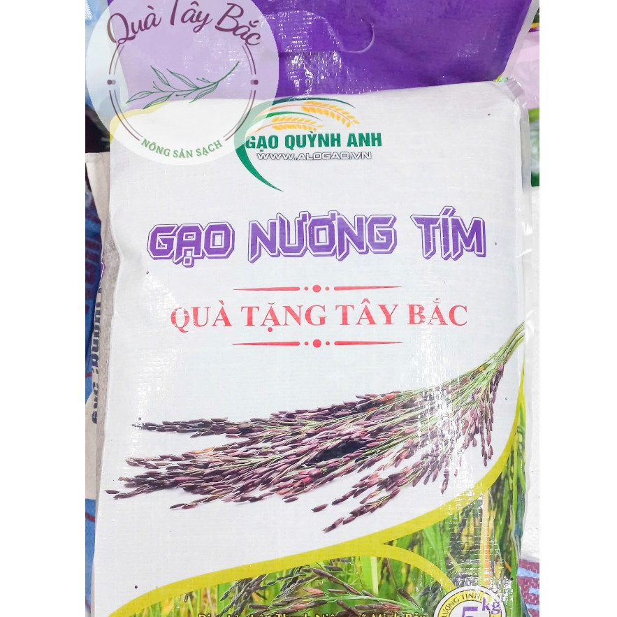 5kg Gạo tẻ Nương Tím, Gạo tẻ mèo Đặc Sản Tây Bắc | Shopee Việt Nam
