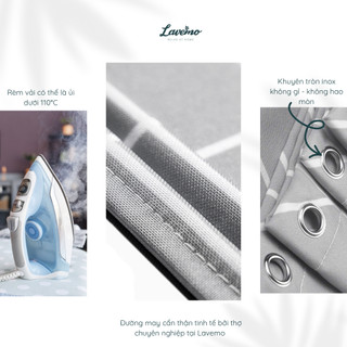 Rèm Phòng Tắm Ghi Ziczac LAVEMO Vải Polyester Cao Cấp Không Thấm Nước LA6514