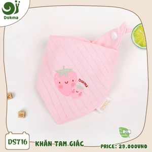 Khăn Tam Giác Mềm Mịn Dokma Nhiều Màu DS860 DS716 DS557