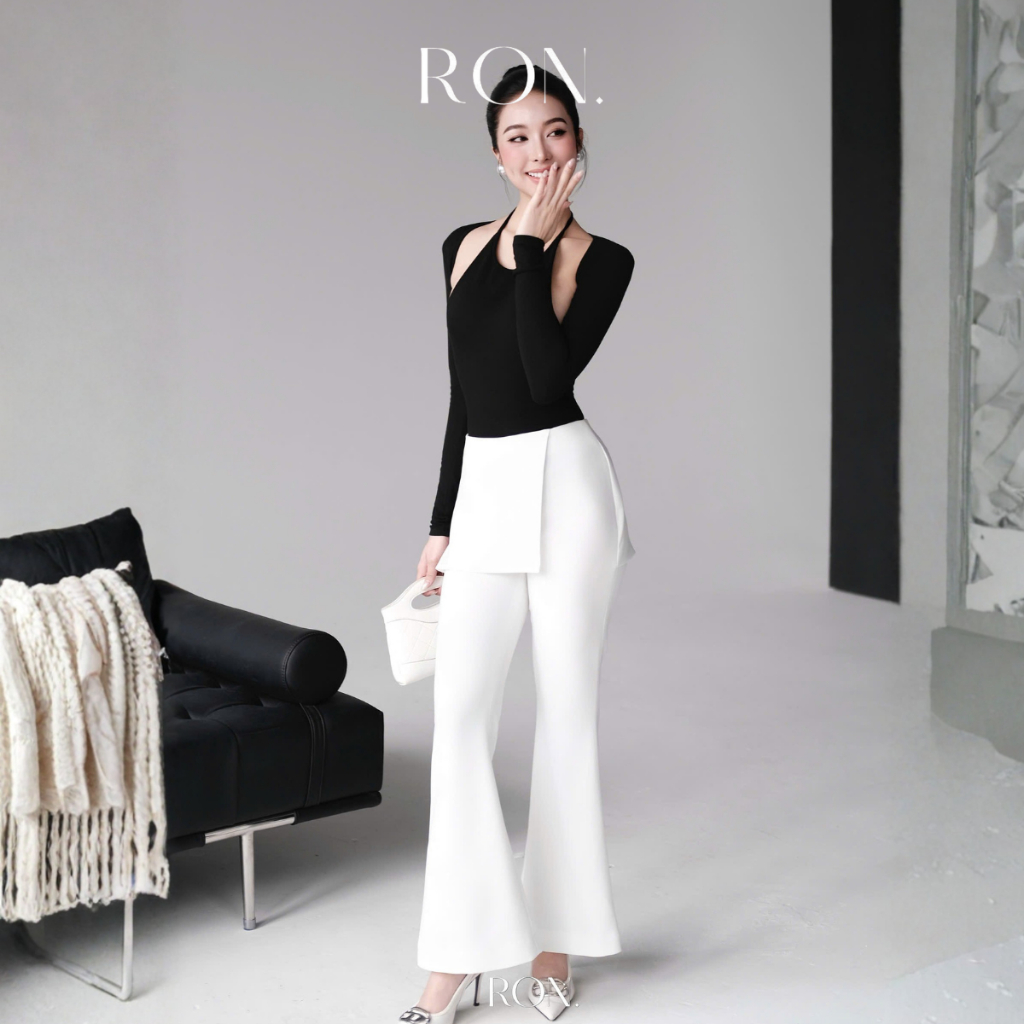 RON – Quần loe vạt váy – Thiết kế độc đáo, tôn dáng tôn vòng eo, giữ form tốt, không nhăn