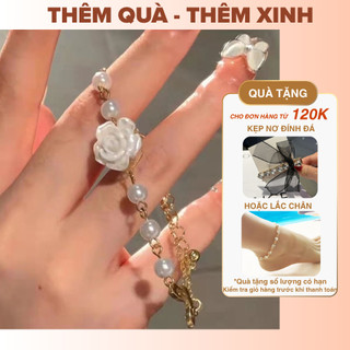 [🔥XƯỞNG SALE SẬP SÀN🔥] Vòng Tay Nữ Chuỗi Ngọc Hoa Trà Phụ Kiện Phong Cách Hàn Quốc B137