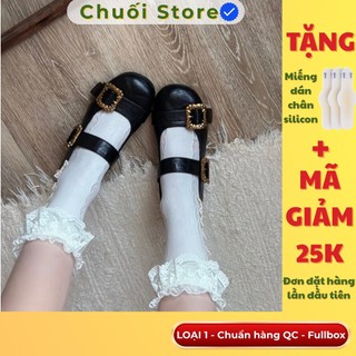 Giày bệt nữ da PU tổng hợp dệt vải đế cao su siêu xinh dịu dàng nữ tính thoải mái