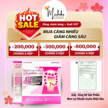 Bột Uống Men Lợi Khuẩn Nichiei Bussan Chou Beauty Queen Chính Hãng Nhật Bản 30 Gói