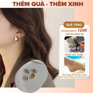 IK Bông Tai Giọt Nước Size Nhỏ Cá Tính Thiết Kế Cổ Điển Cao Cấp T31