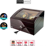 Tủ Đồng Hồ Cơ ACBOW 4 Xoay + 6 Ngăn Chứa W4060N Có Chạy Pin, Có Khóa (34x26x22cm) Chính Hãng Bảo Hành 24 Tháng — ảnh 1