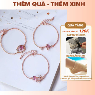 [🔥XƯỞNG SALE SẬP SÀN🔥] Vòng Tay Đính Charm Đá Hồng Hành Tinh Lạ Mắt
