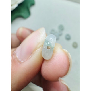 hạt lẻ(giá 1viên)donut xuyên tâm (băng )ngọc phỉ thúy myanmar tuyp A9.8x3.8mm phụ kiện làm chuỗi