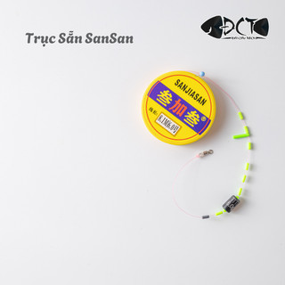 Trục Sẵn San San – Nối Thẻo Là Câu, Dây Mượt Bền, Size 3m6–8m1, Dùng Cho Nhiều Loại Cá
