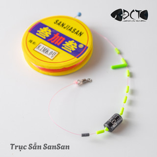 Trục Sẵn San San – Nối Thẻo Là Câu, Dây Mượt Bền, Size 3m6–8m1, Dùng Cho Nhiều Loại Cá