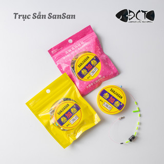 Trục Sẵn San San – Nối Thẻo Là Câu, Dây Mượt Bền, Size 3m6–8m1, Dùng Cho Nhiều Loại Cá