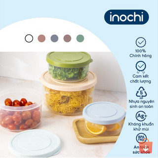 Bộ 3 hộp thực phẩm tròn Hokkaido Inochi - nhựa nguyên sinh an toàn, kháng khuẩn, chịu nhiệt tốt
