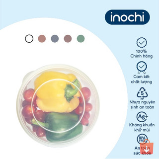 Bộ 3 hộp thực phẩm tròn Hokkaido Inochi - nhựa nguyên sinh an toàn, kháng khuẩn, chịu nhiệt tốt