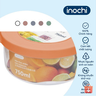 Bộ 3 hộp thực phẩm tròn Hokkaido Inochi - nhựa nguyên sinh an toàn, kháng khuẩn, chịu nhiệt tốt