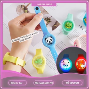 Đồng Hồ Đeo Tay Chống Muỗi Hình Hoạt Hình Dễ Thương Cho Bé Bằng Silicon dài khoảng 20cm